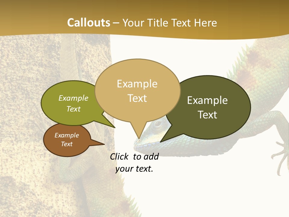 White Walking Branch PowerPoint Template