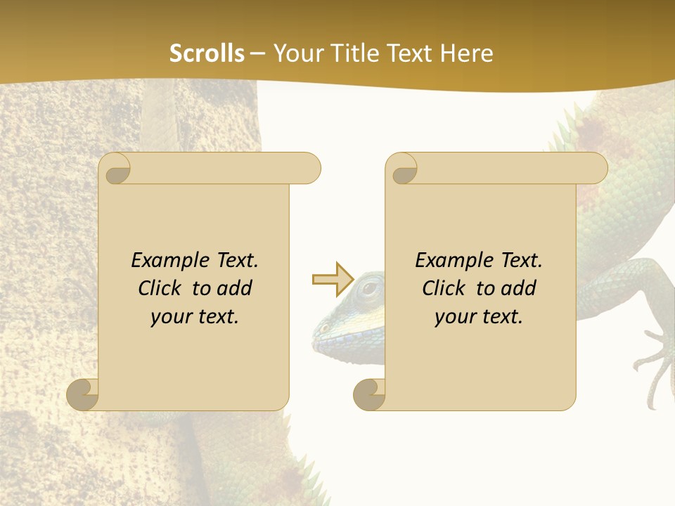 White Walking Branch PowerPoint Template