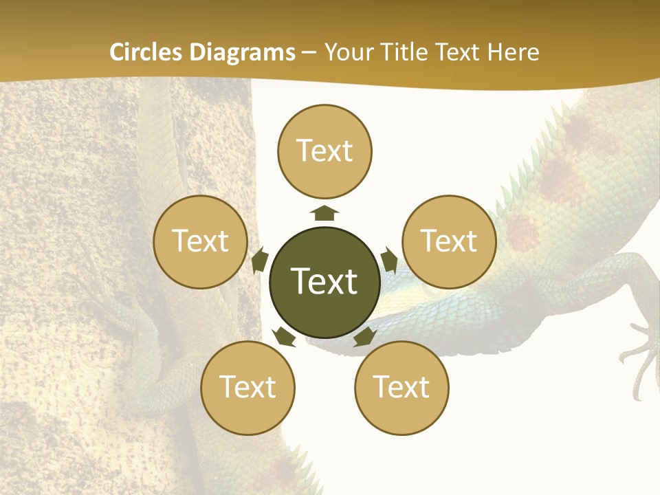 White Walking Branch PowerPoint Template