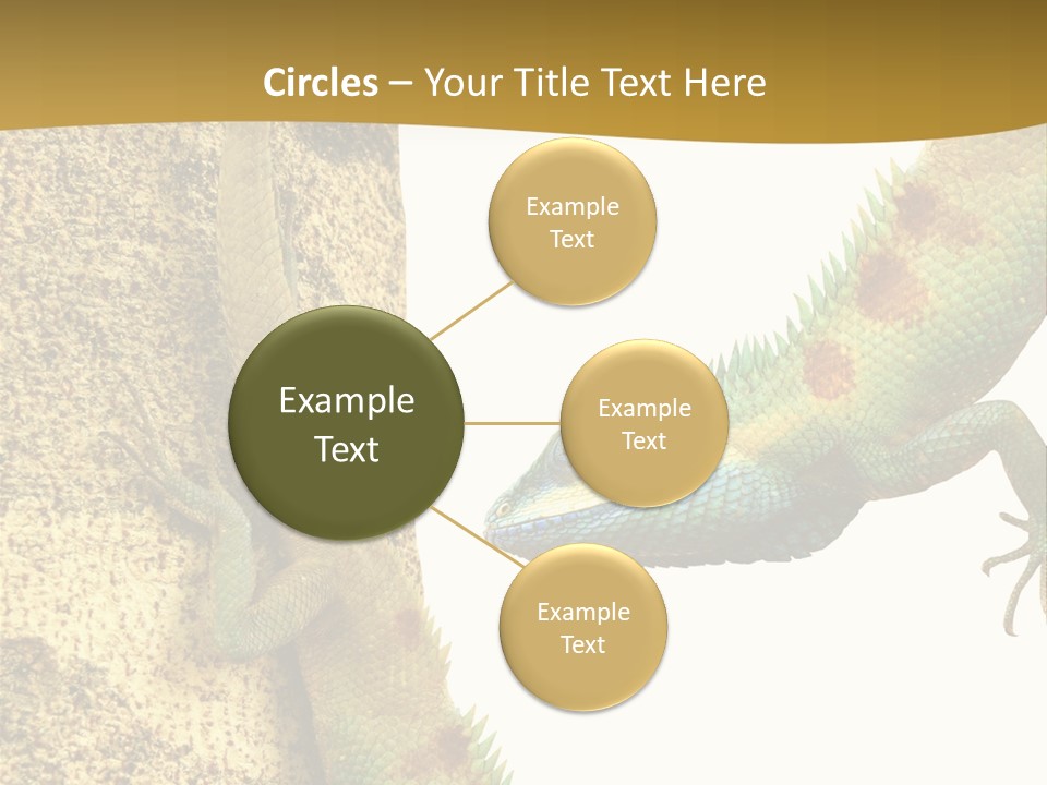 White Walking Branch PowerPoint Template