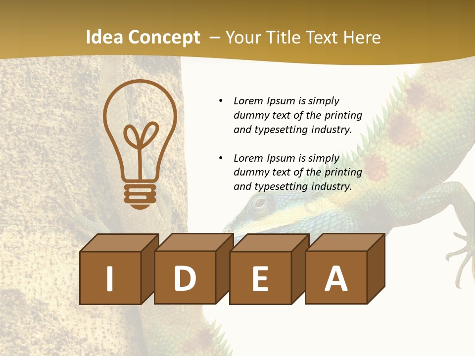 White Walking Branch PowerPoint Template