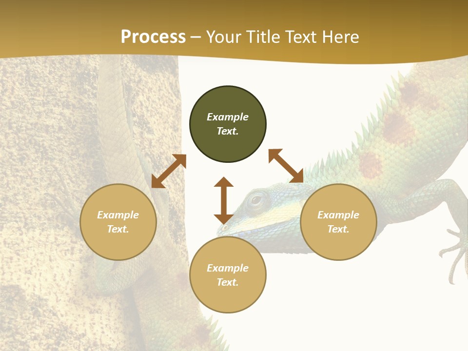White Walking Branch PowerPoint Template