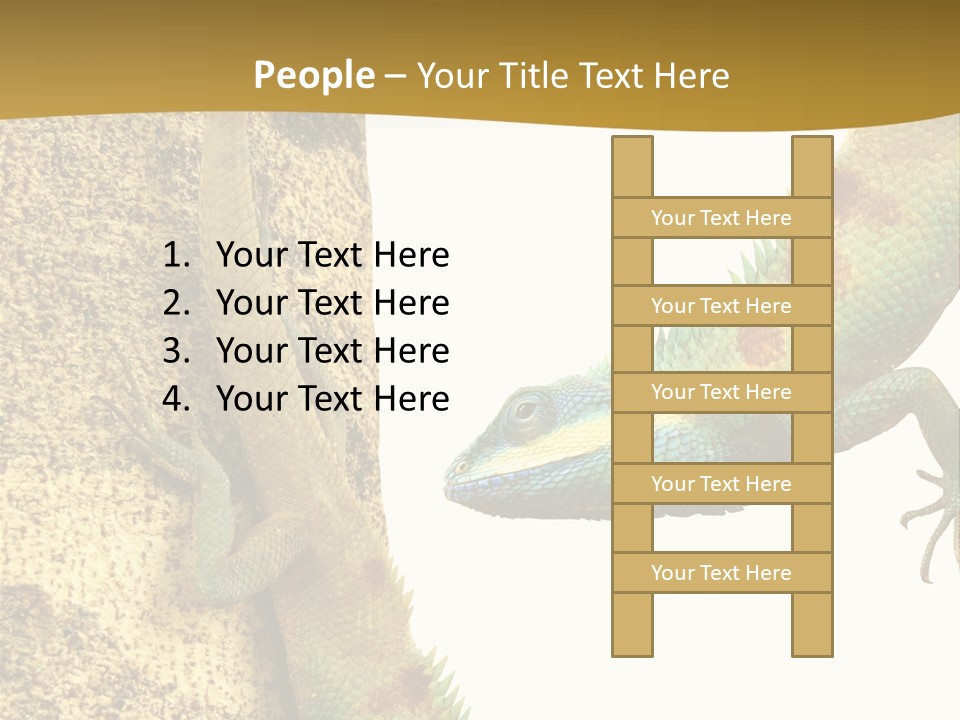 White Walking Branch PowerPoint Template