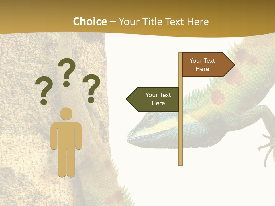 White Walking Branch PowerPoint Template