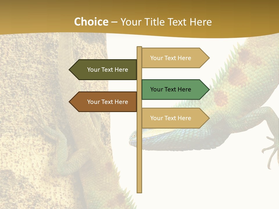 White Walking Branch PowerPoint Template