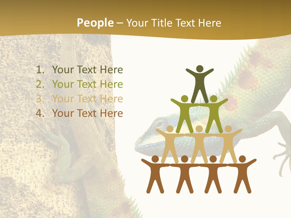 White Walking Branch PowerPoint Template