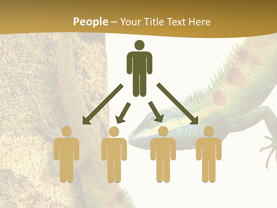 White Walking Branch PowerPoint Template