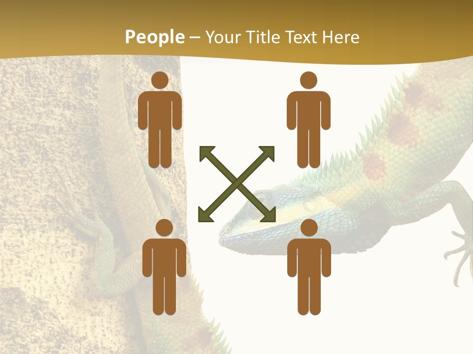 White Walking Branch PowerPoint Template