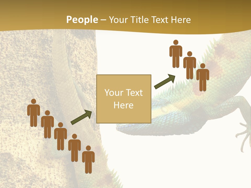 White Walking Branch PowerPoint Template