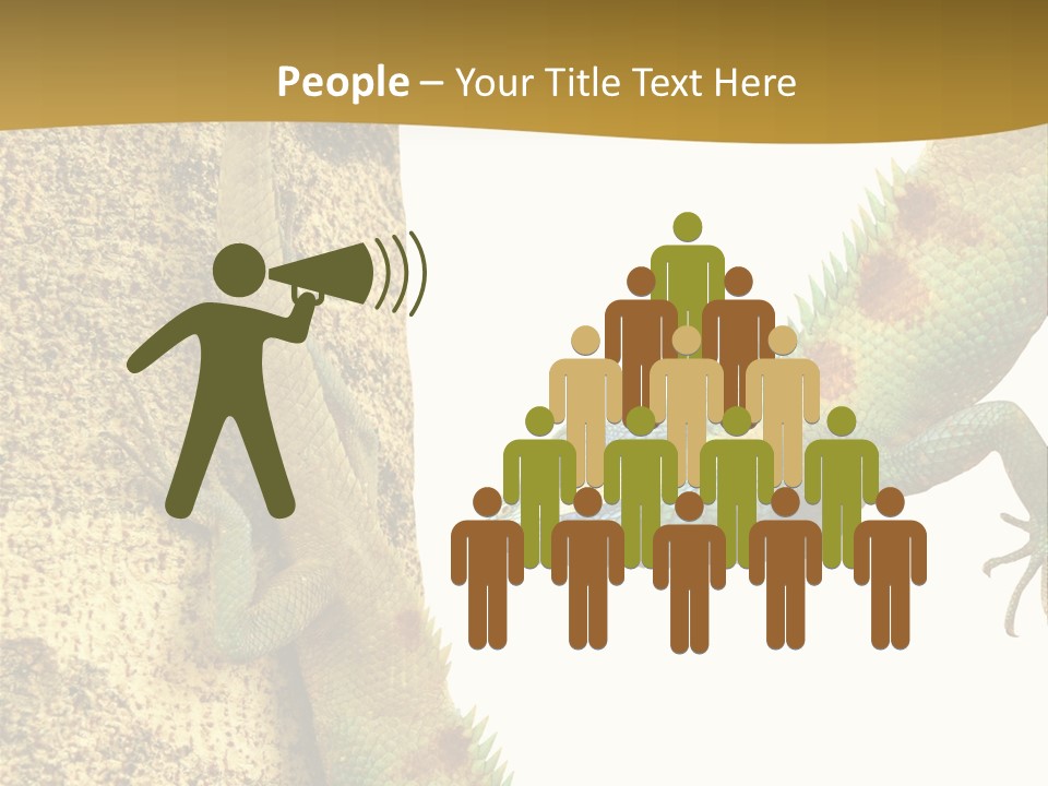 White Walking Branch PowerPoint Template