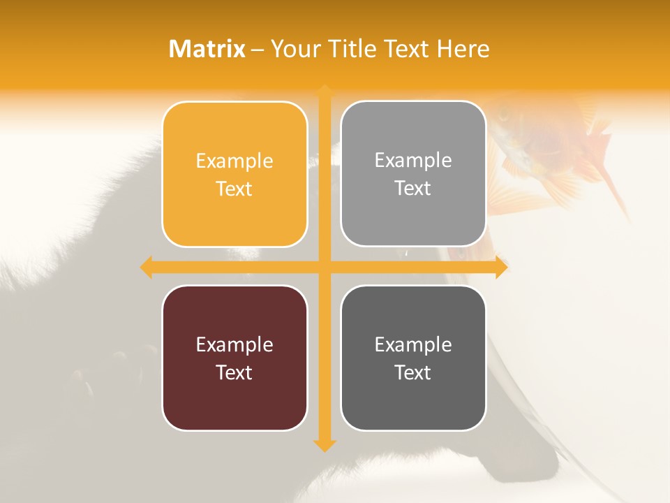 Kitten Fishbowl PowerPoint Template