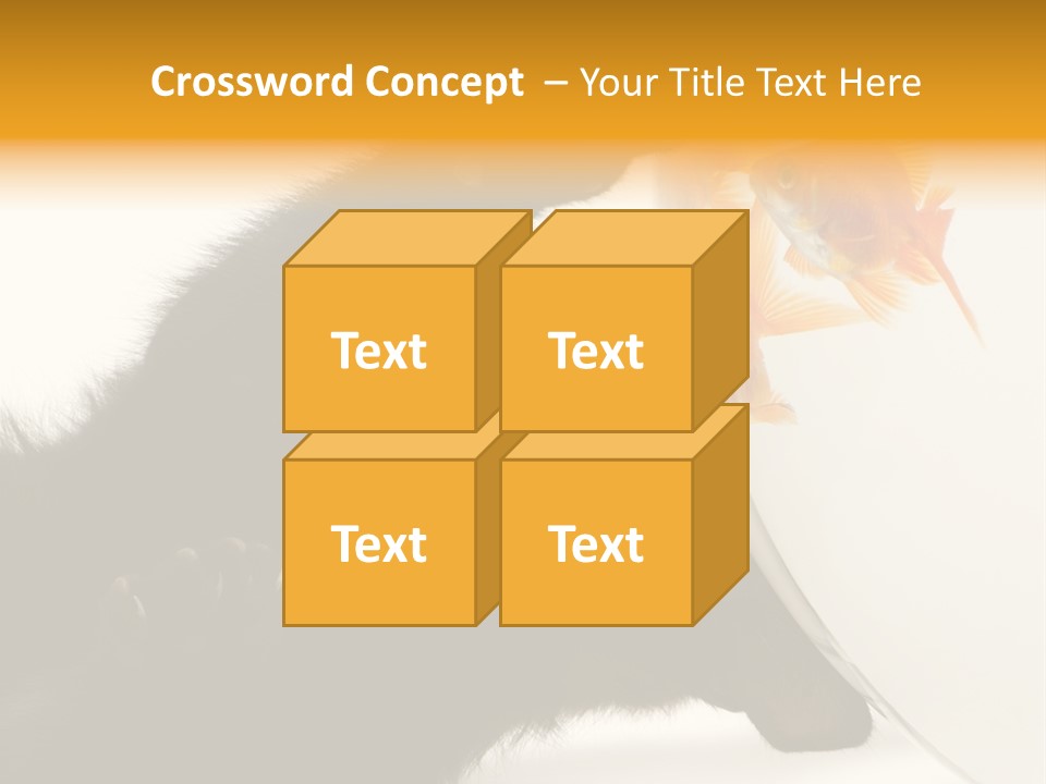 Kitten Fishbowl PowerPoint Template