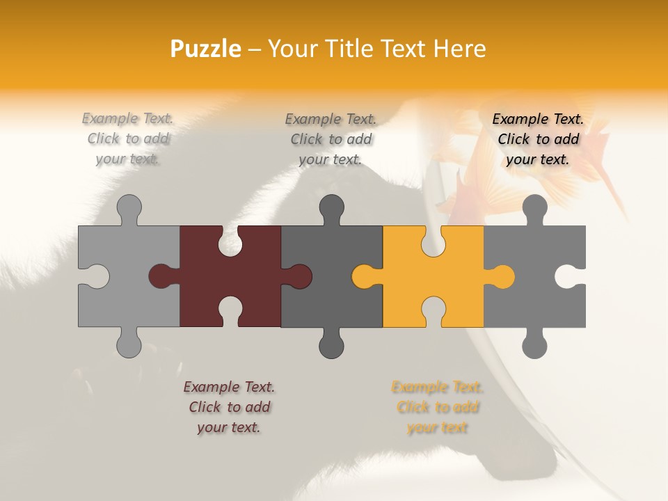 Kitten Fishbowl PowerPoint Template