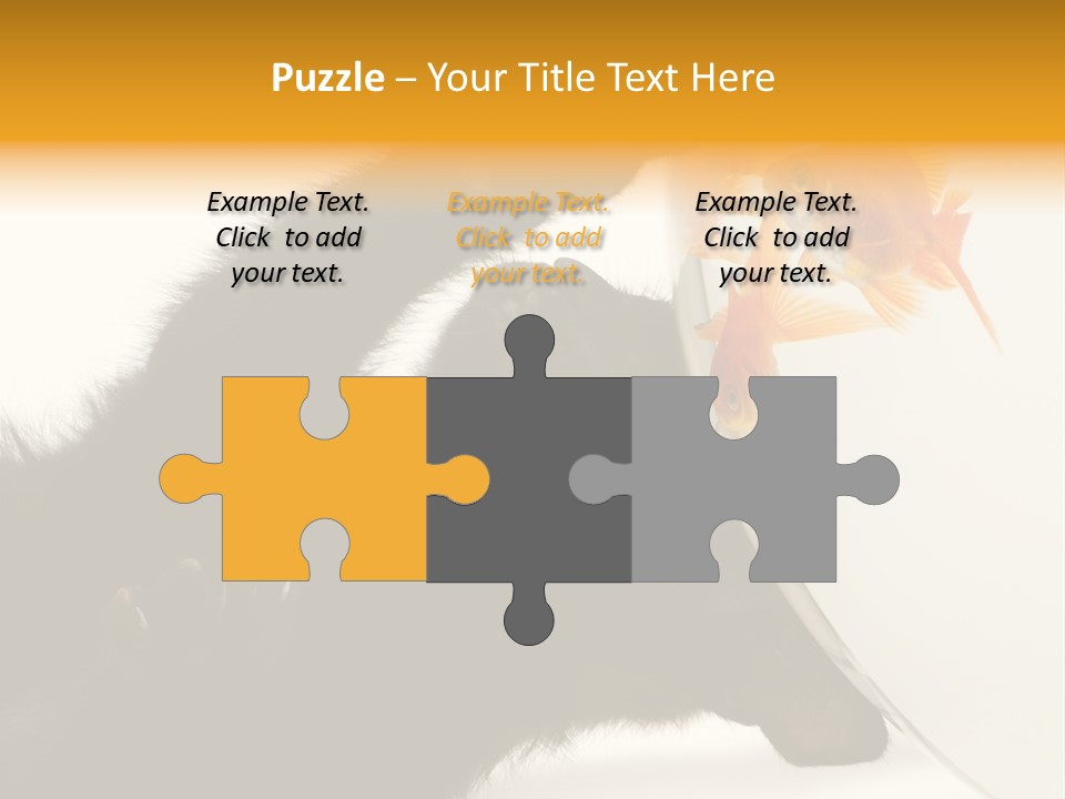 Kitten Fishbowl PowerPoint Template