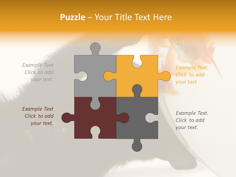 Kitten Fishbowl PowerPoint Template