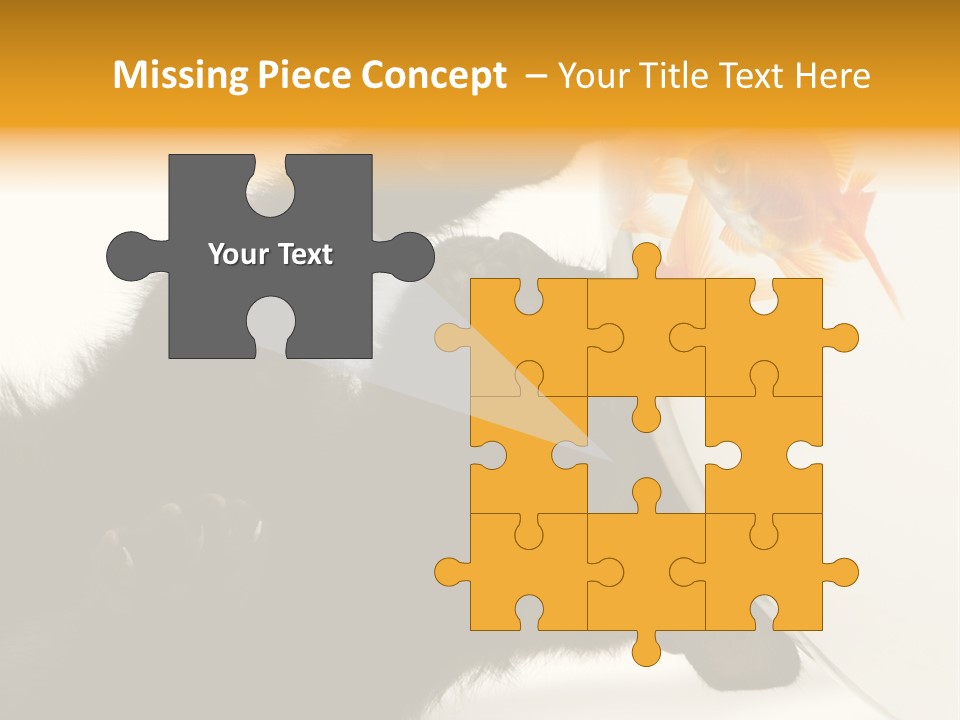 Kitten Fishbowl PowerPoint Template