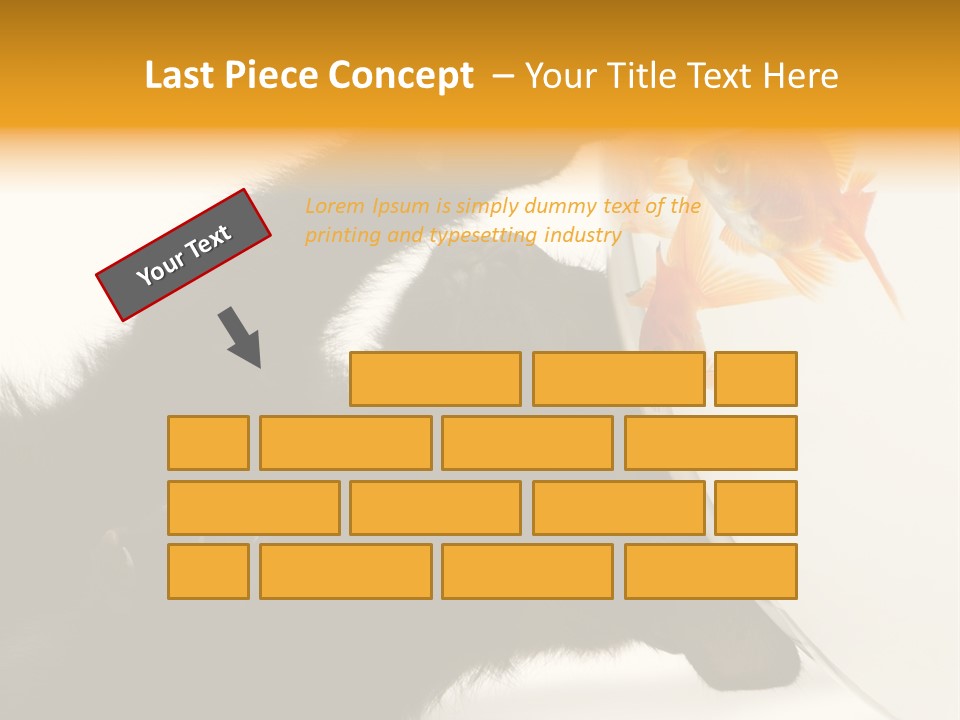 Kitten Fishbowl PowerPoint Template