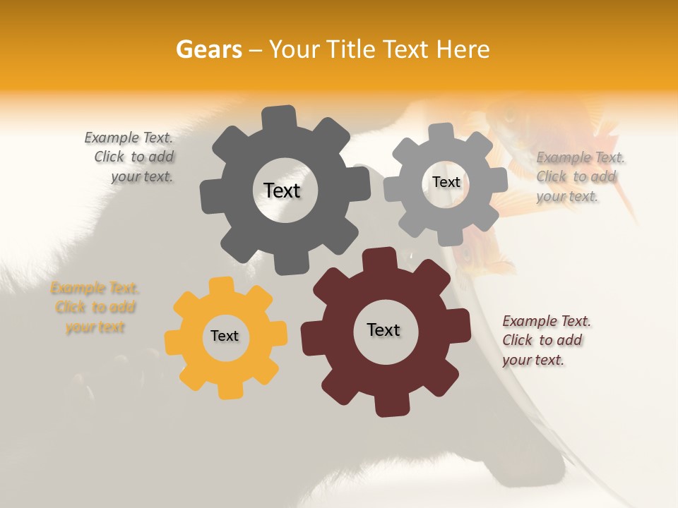 Kitten Fishbowl PowerPoint Template