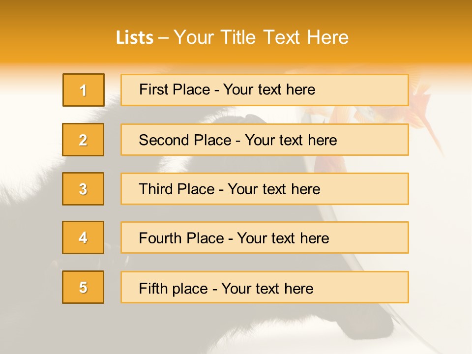 Kitten Fishbowl PowerPoint Template