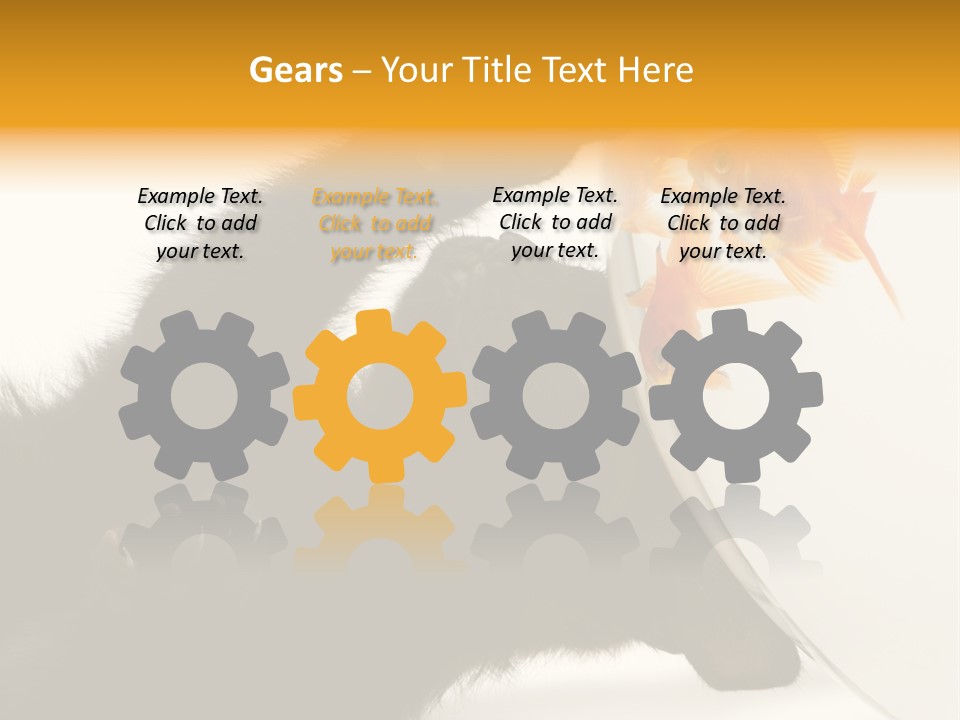 Kitten Fishbowl PowerPoint Template