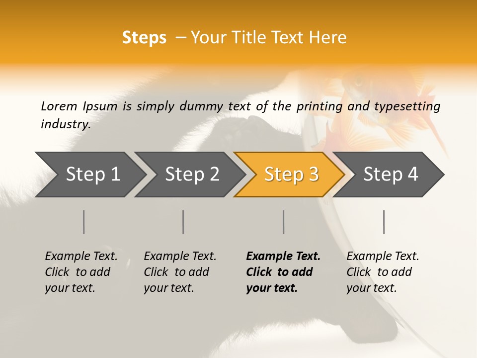 Kitten Fishbowl PowerPoint Template