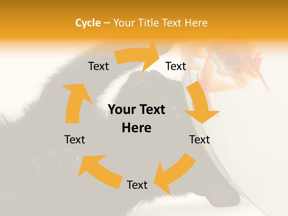 Kitten Fishbowl PowerPoint Template