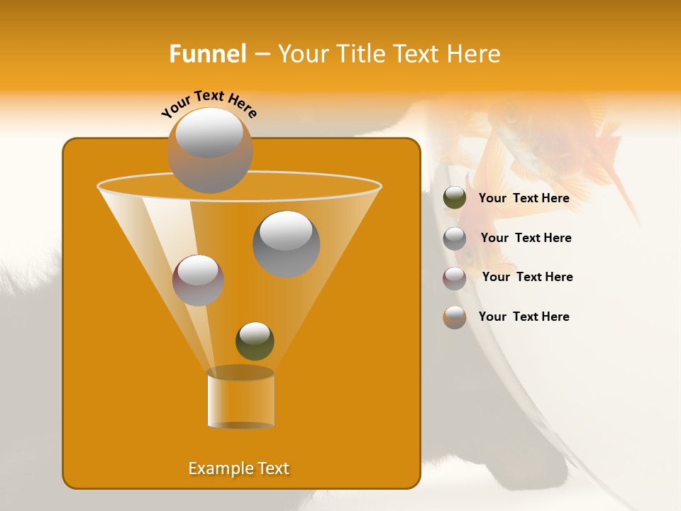 Kitten Fishbowl PowerPoint Template