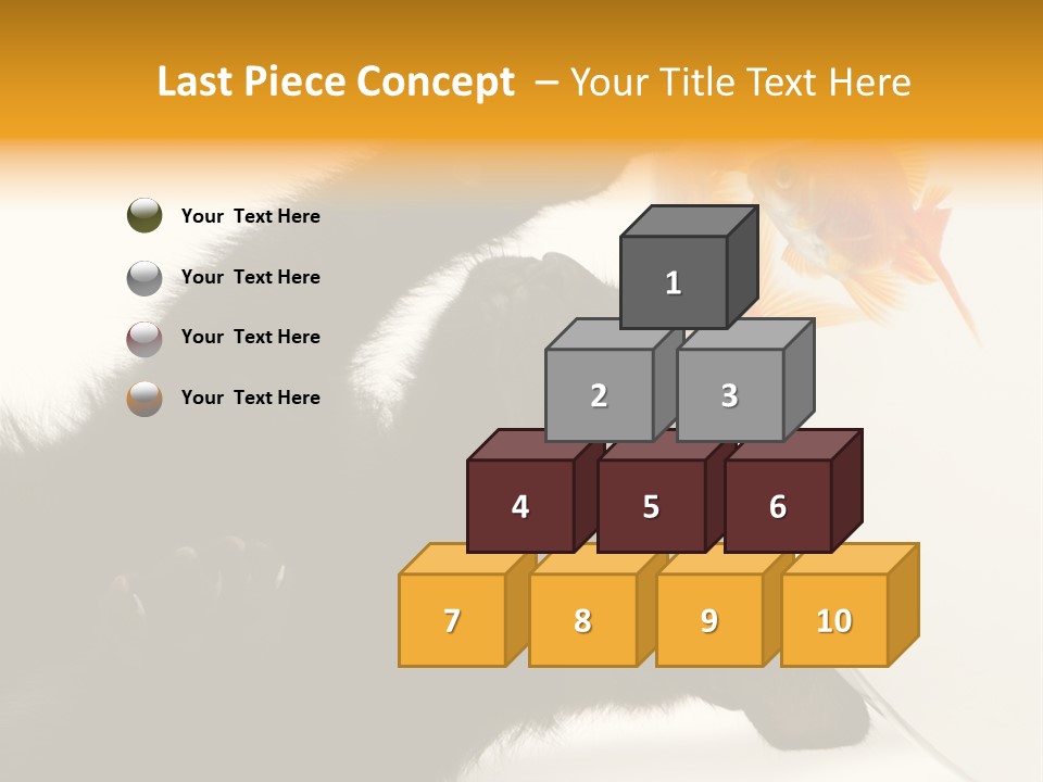 Kitten Fishbowl PowerPoint Template