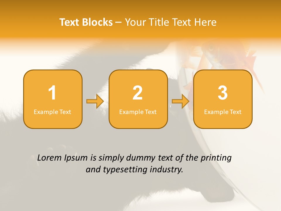 Kitten Fishbowl PowerPoint Template