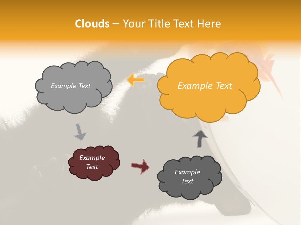 Kitten Fishbowl PowerPoint Template