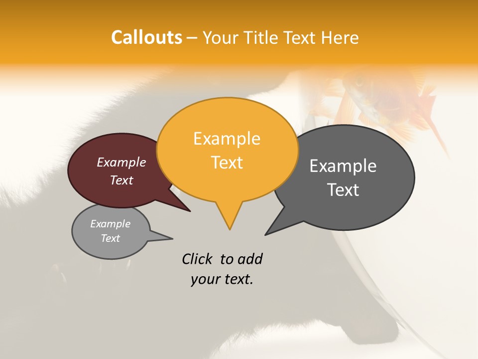 Kitten Fishbowl PowerPoint Template