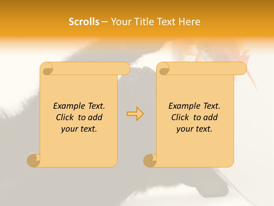 Kitten Fishbowl PowerPoint Template