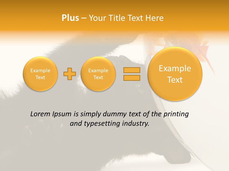Kitten Fishbowl PowerPoint Template
