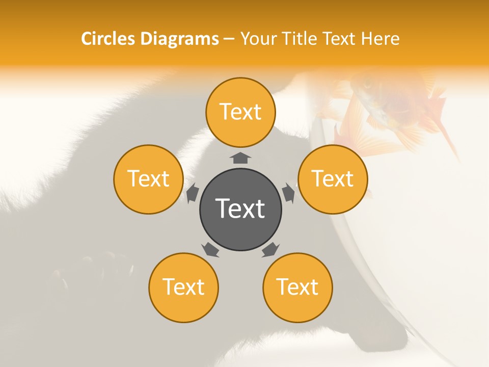 Kitten Fishbowl PowerPoint Template