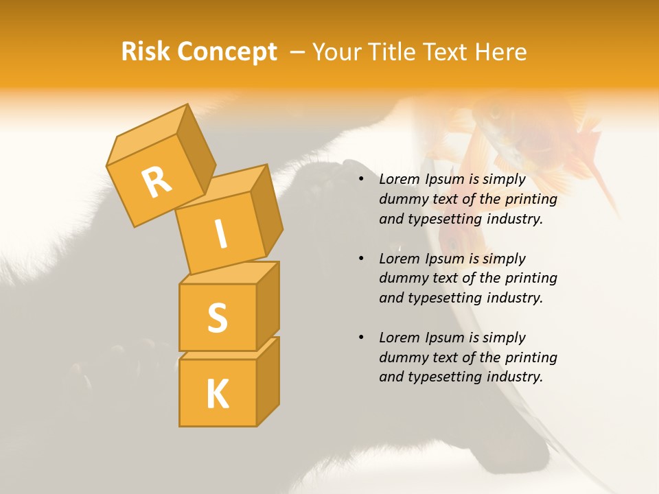 Kitten Fishbowl PowerPoint Template