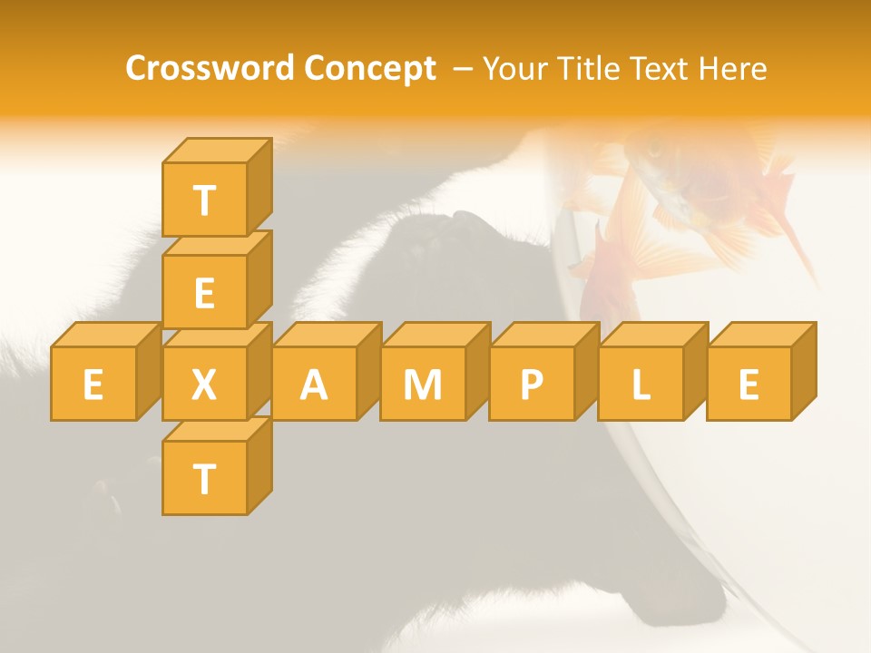 Kitten Fishbowl PowerPoint Template