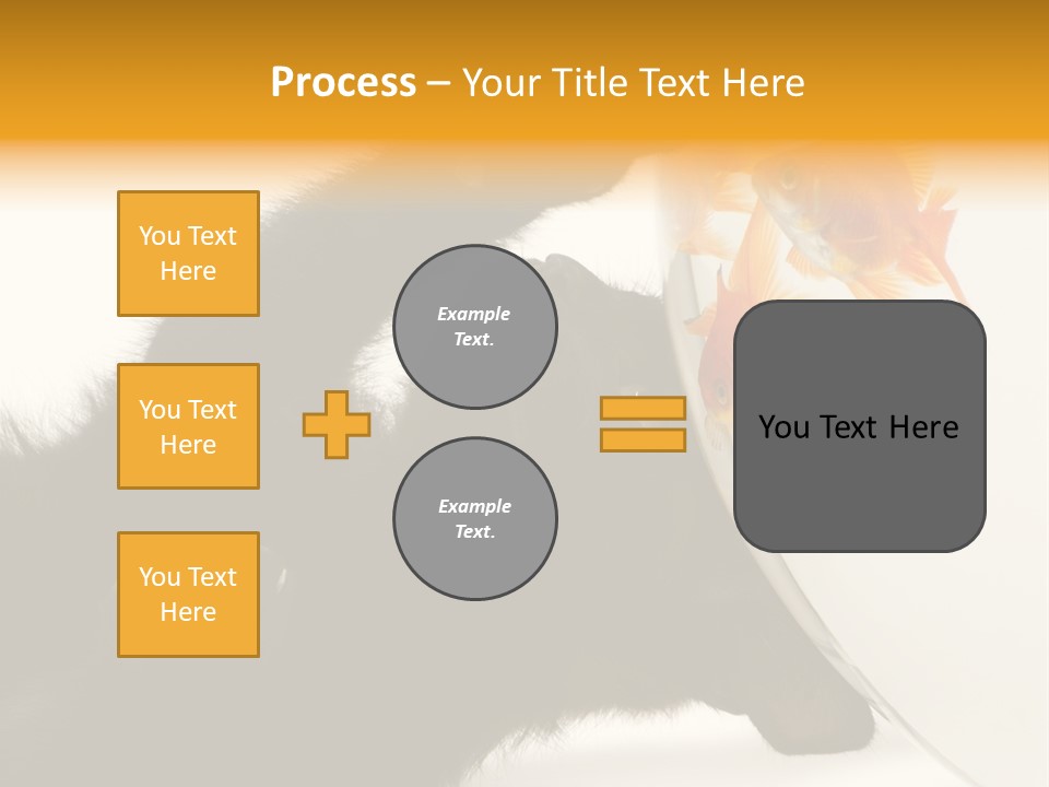 Kitten Fishbowl PowerPoint Template
