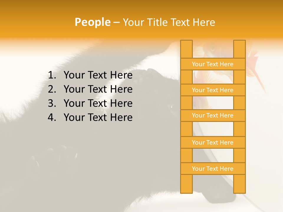 Kitten Fishbowl PowerPoint Template