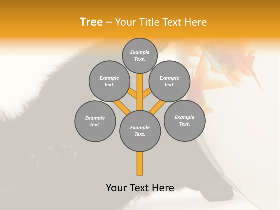 Kitten Fishbowl PowerPoint Template