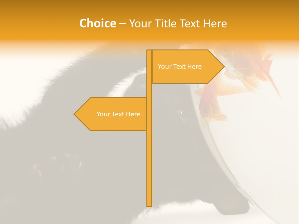 Kitten Fishbowl PowerPoint Template