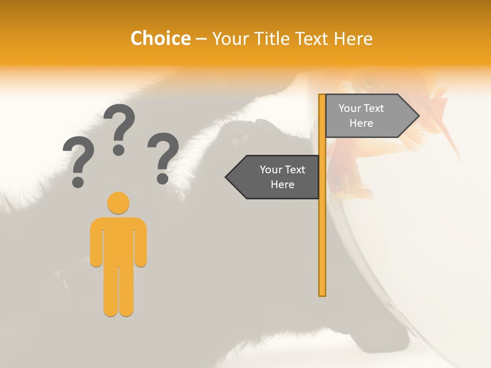 Kitten Fishbowl PowerPoint Template