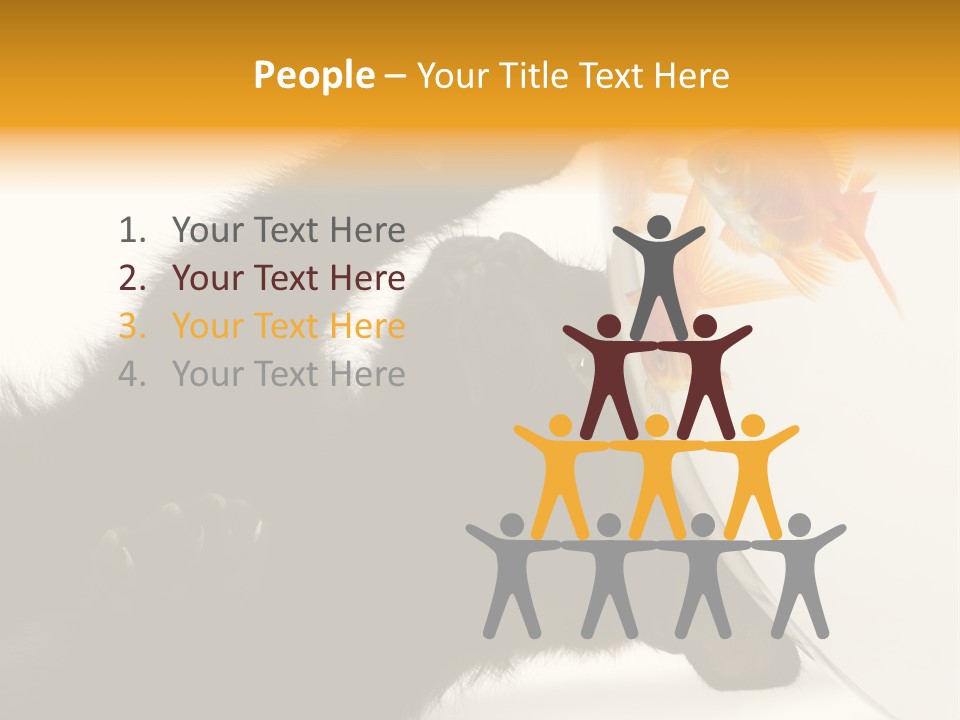 Kitten Fishbowl PowerPoint Template