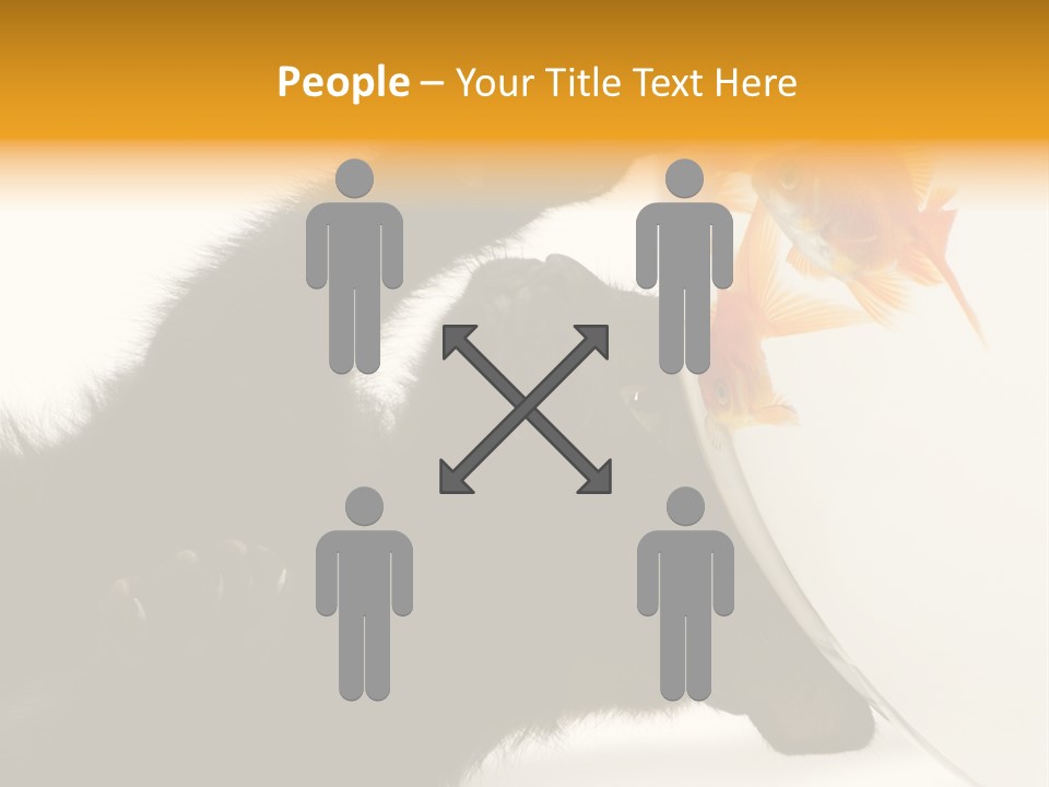 Kitten Fishbowl PowerPoint Template