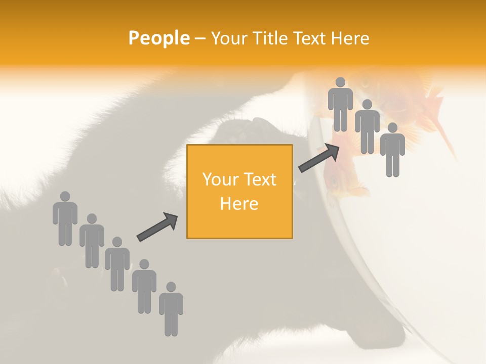 Kitten Fishbowl PowerPoint Template