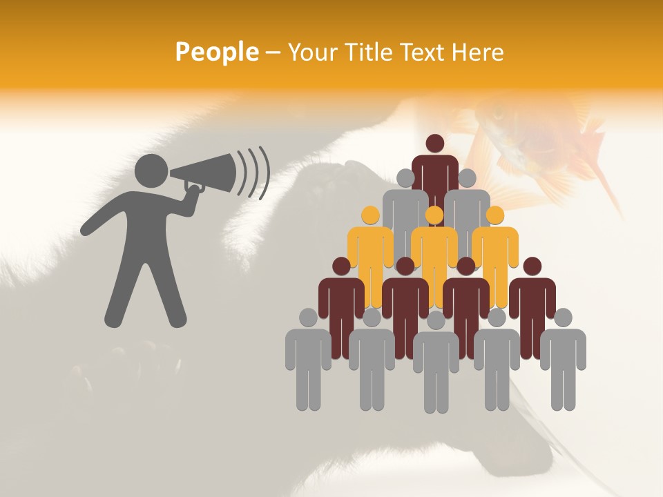 Kitten Fishbowl PowerPoint Template