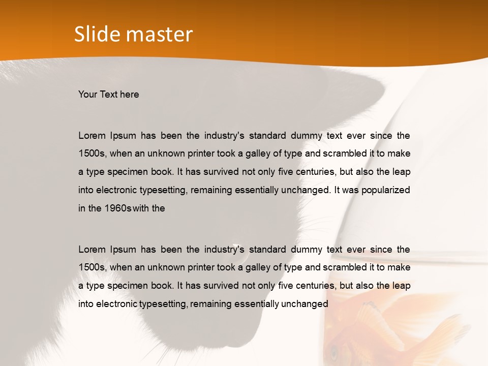 Fish Kitten PowerPoint Template