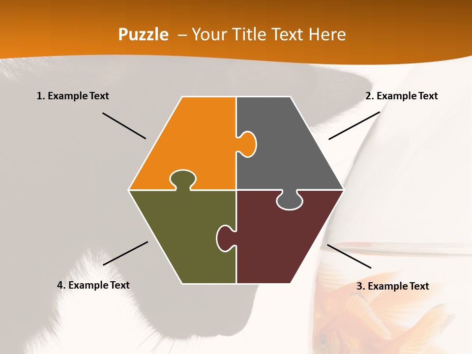 Fish Kitten PowerPoint Template