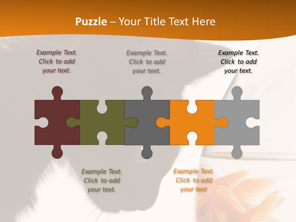 Fish Kitten PowerPoint Template