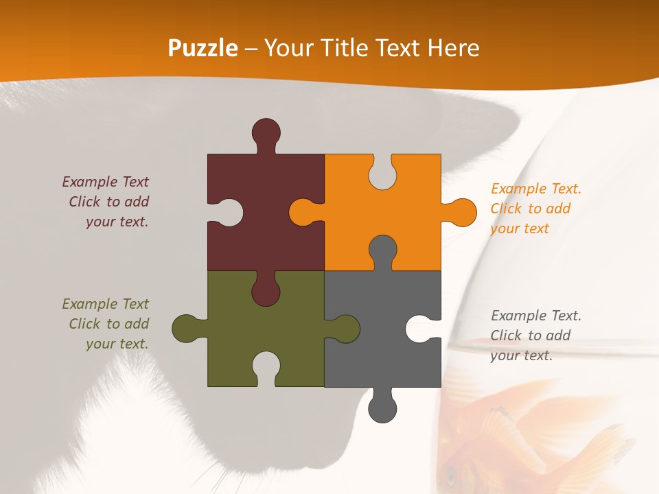 Fish Kitten PowerPoint Template