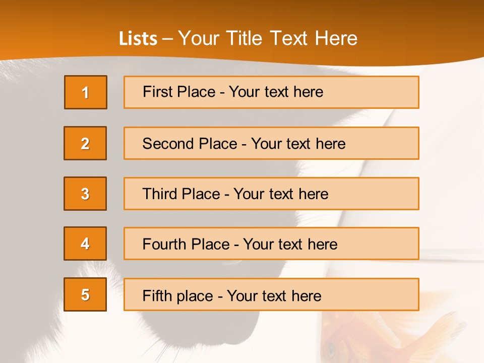 Fish Kitten PowerPoint Template